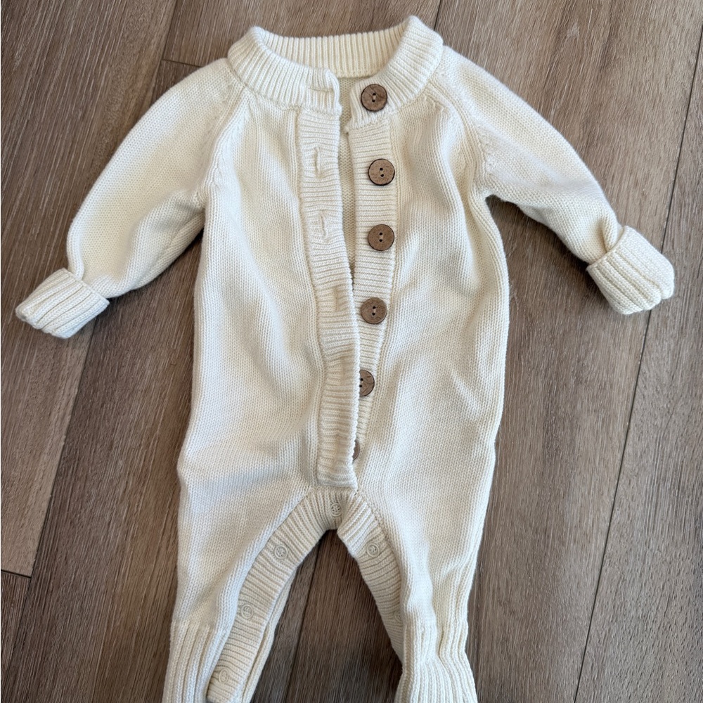 Caden Lane Knit Button Romper